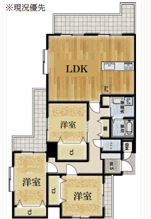 【間取り】 | ホワイトキャッスル八幡駅東☆仲介手数料無料☆