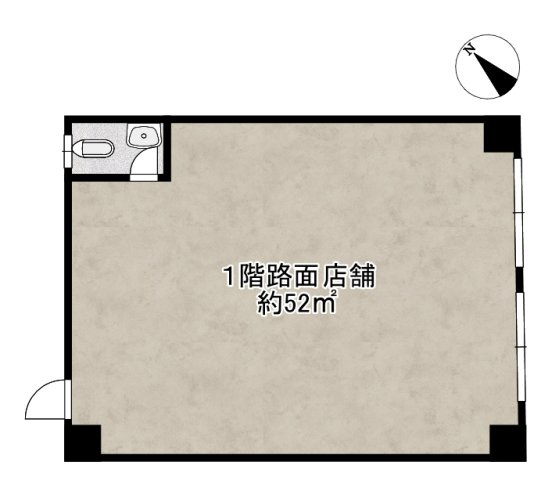 箕面市百楽荘４丁目の店舗事務所の間取り