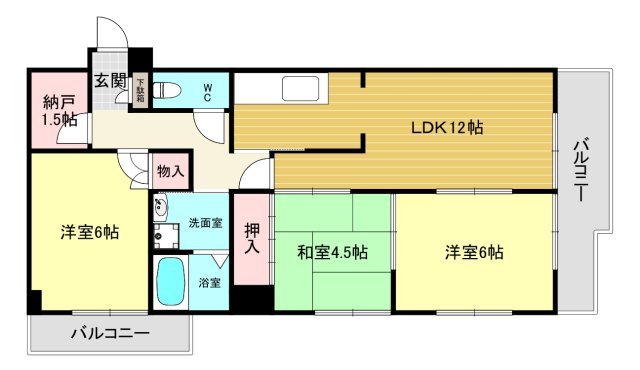 【間取り】 | ビアンディールⅠ
