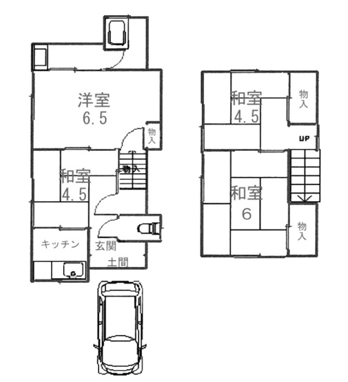 【間取り】 | 亀岡　下矢田町三丁目　一戸建