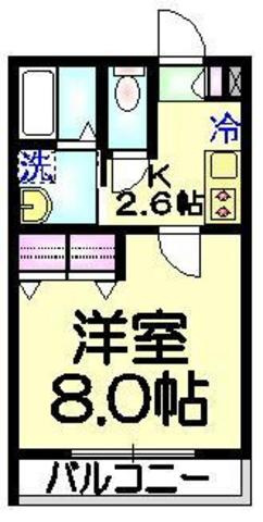アステルコートの間取り|★洋室８帖★