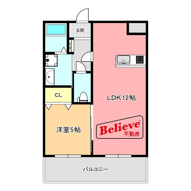 グリーンキャッスルの間取り|使い勝手の良い間取りです♪