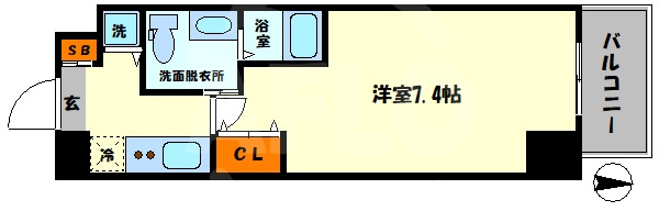 CITY　LUX　NAMBAの間取り|CITY　LUX　NAMBA　間取り