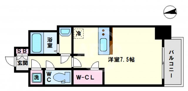 レジュールアッシュOSAKA今里駅前の間取り|レジュールアッシュOSAKA今里駅前　間取り