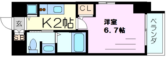 【間取り】 | アドバンス新大阪Ⅵビオラ　
