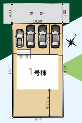 【区画図】 | 富士市中丸第11　新築戸建て　全1棟