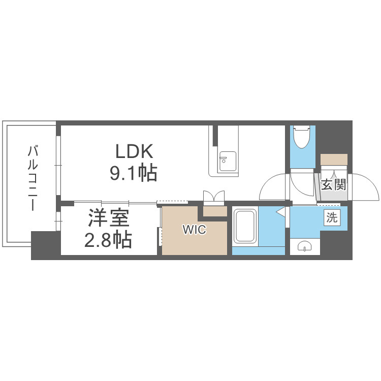 セレニテ東三国ミラクの間取り