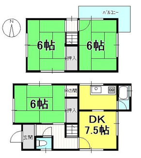 【間取り】 | 戸建　久万ノ台