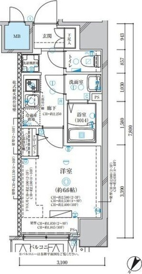 【間取り】 | ディアレイシャス名古屋中村公園Ⅱ