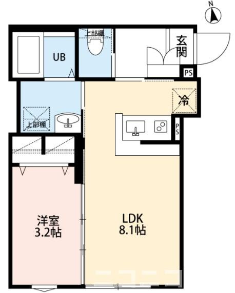 江戸川区江戸川６丁目のアパートの間取り