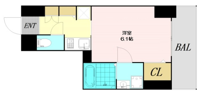 【間取り】 | S-RESIDENCE南堀江
