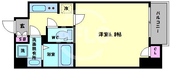 サムティ西長堀リバーフロントの間取り|サムティ西長堀リバーフロント　間取り