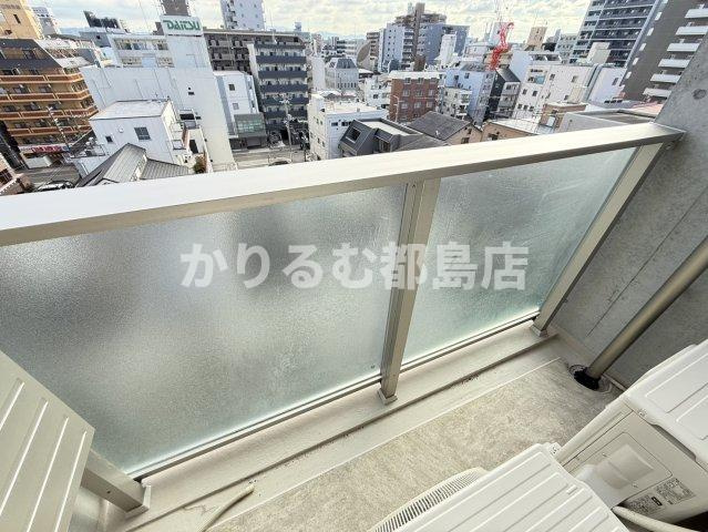 アウスレーベン都島Ⅰのバルコニー
