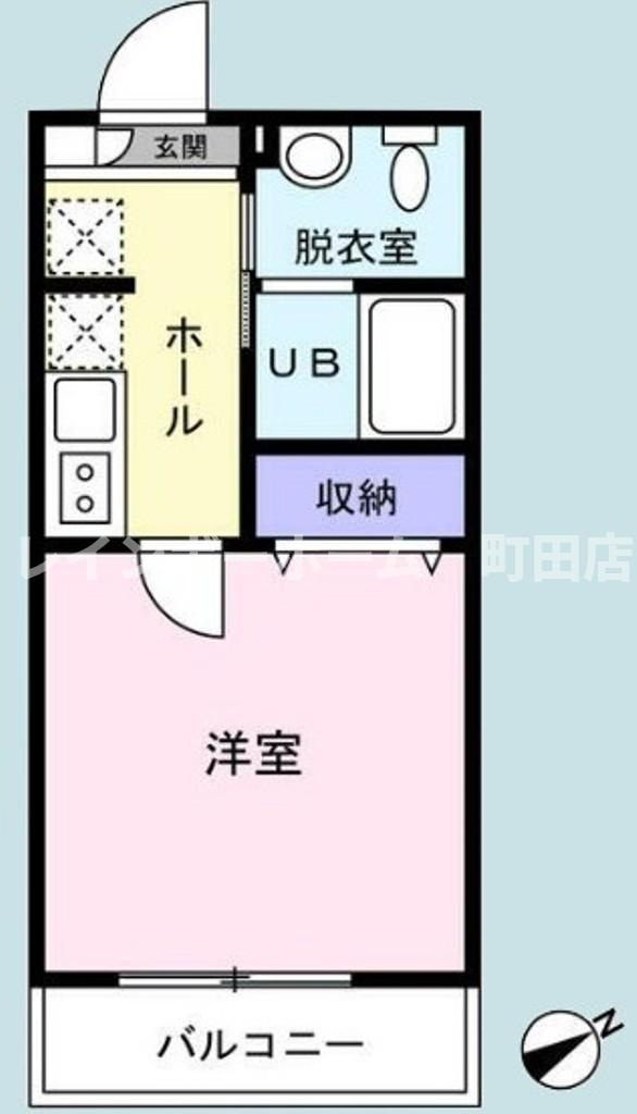 remota本厚木※初期費用分割あと払いサービス利用可能物件の間取り