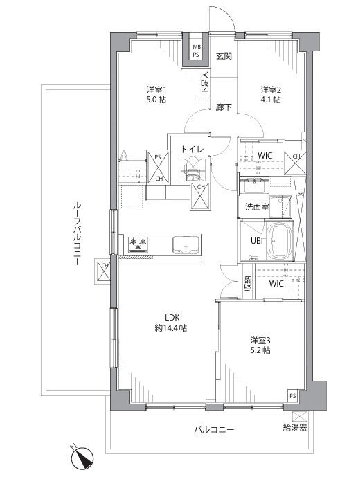 白山グリーンハイツの間取り