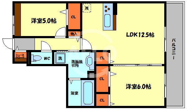 グランディール緑橋の間取り|グランディール緑橋　間取り