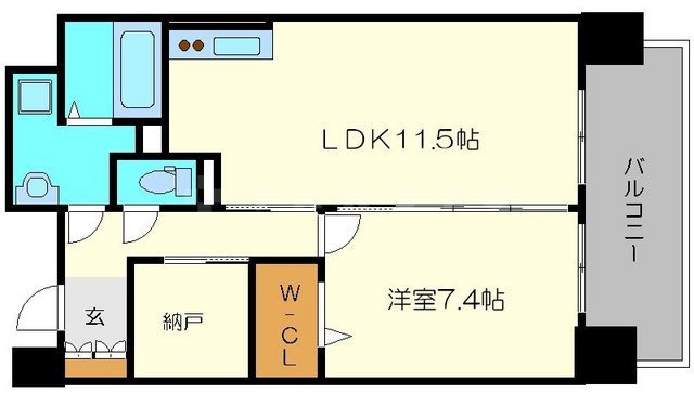 フォンセ ブランの間取り|フォンセ ブラン　開放感のある間取り