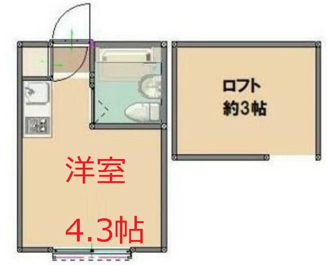 【間取り】 | ハイテラス石川台B棟