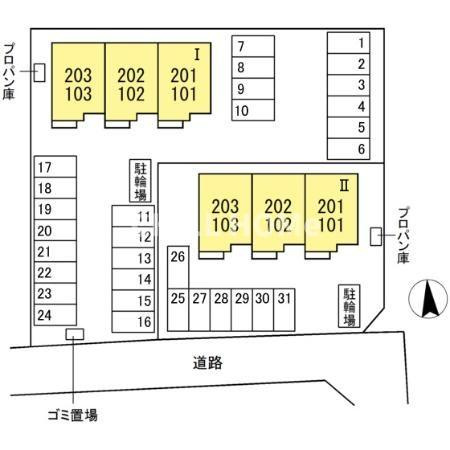 エスポワール・セレーノ　Ⅰの区画図|当社、チルホームのHPもご覧ください(^^)/物件情報多数♪