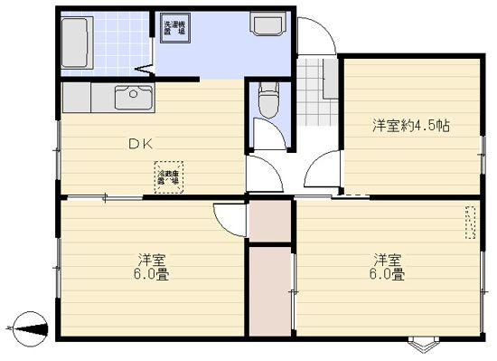 ベルビュー上安松の間取り
