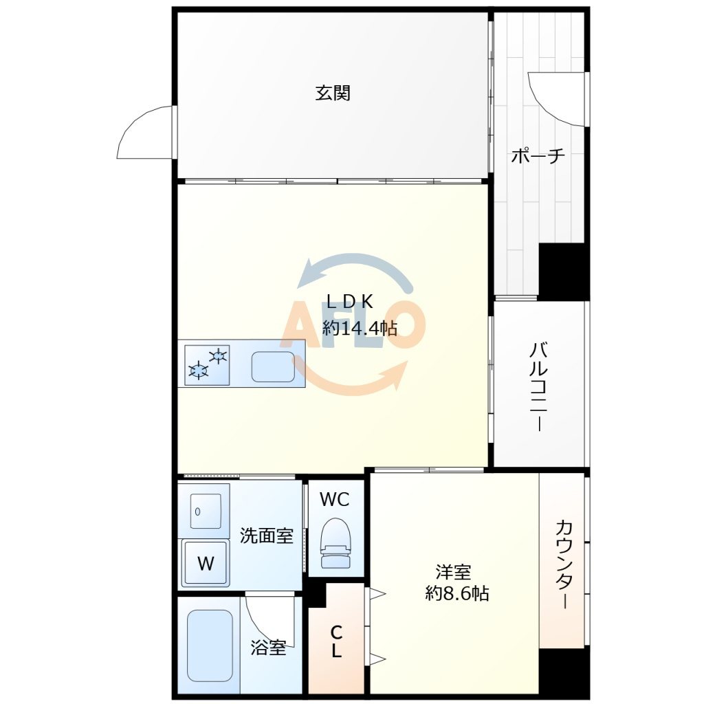 クラフト福島野田の間取り|craft福島野田(クラフト福島野田)　間取り