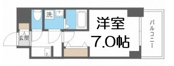 【間取り】 | S-RESIDENCE福島玉川Uno
