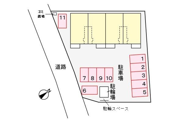 エテルノＭの駐車場