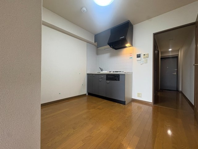 狛江市中和泉５丁目の賃貸マンションの居間・リビング|ダイニングより玄関を望む