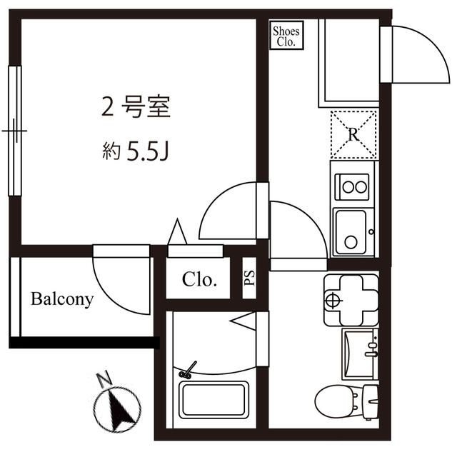 モダンアパートメント上板橋の間取り