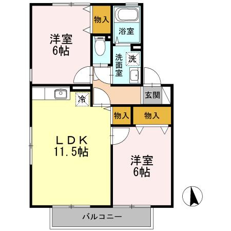 ベルメゾン町田の間取り