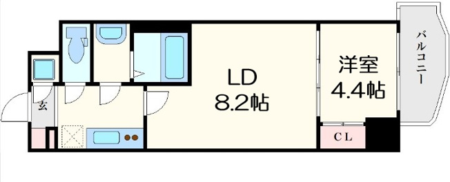 【間取り】 | エグゼ難波東
