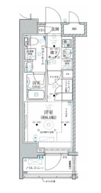 ベルグレード川崎AZの間取り|間取りです。