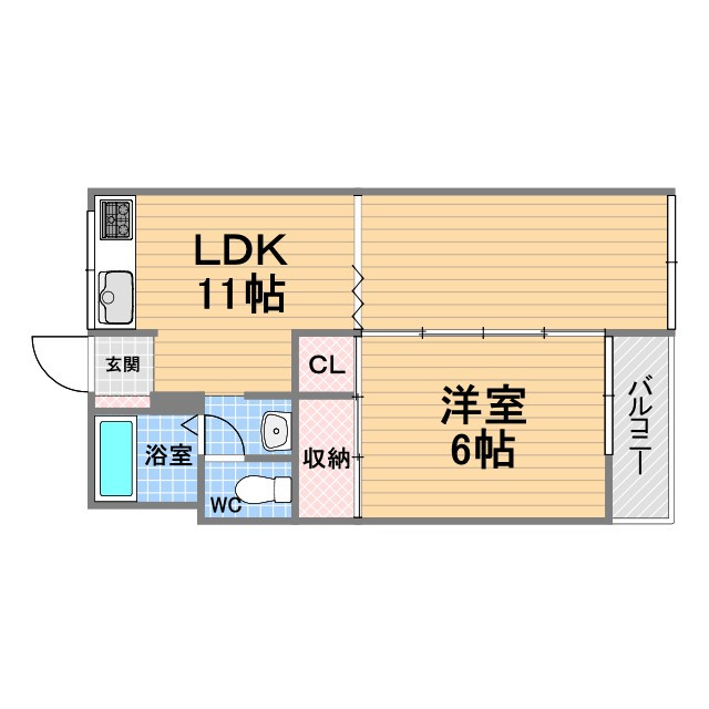 恒風園マンションの間取り
