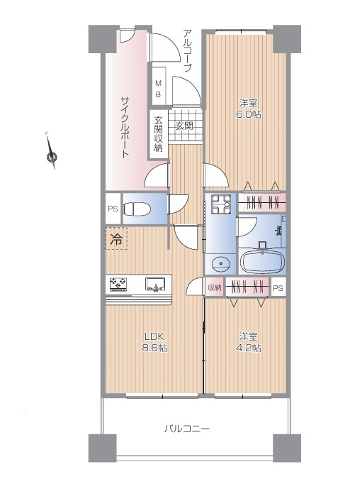 ルモンド恵比寿の間取り