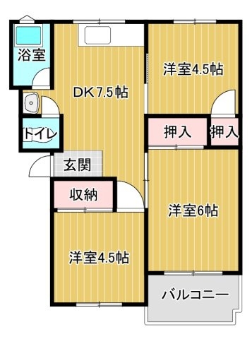 【間取り】 | サウスヒルズ由良