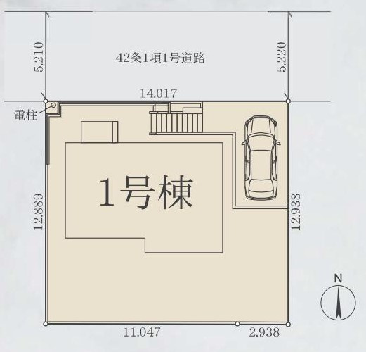 ZEH水準省エネ住宅　WIC付LDKの区画図|区画図