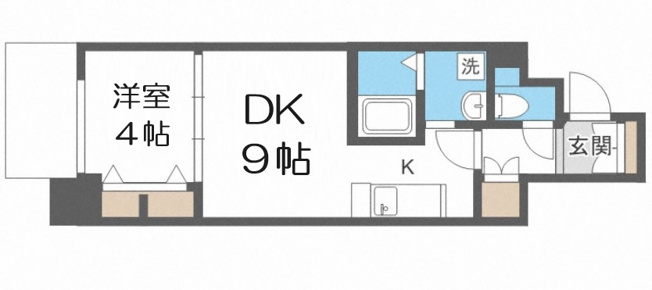 【間取り】 | セオリー天神橋アベニール