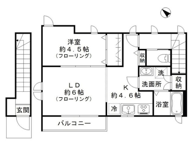 【間取り】 | サニーホームズ　Ｂ