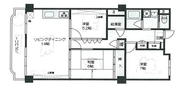 ローズハイツ芦屋の間取り