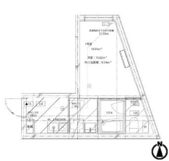 練馬区練馬４丁目の賃貸マンションの間取り