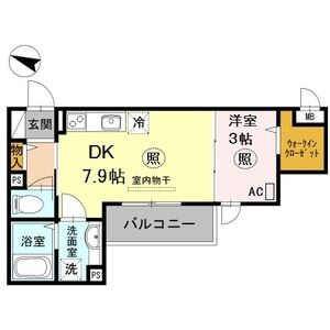 神戸市東灘区青木６丁目のアパートの間取り