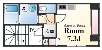 神戸市灘区神前町１丁目の賃貸マンションの間取り