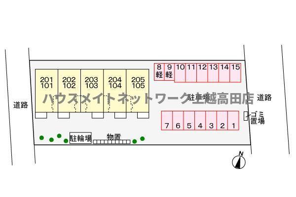 ノース　ウッズの区画図|配置図