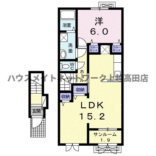 ノース　ウッズの間取り|間取図