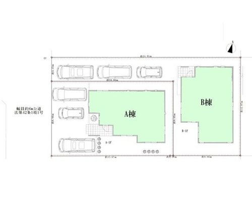 【横浜市磯子区洋光台4丁目10-23全2棟新築戸建て】★仲介手数料無料★の区画図