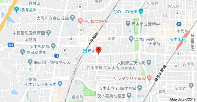 中条プレイスの地図