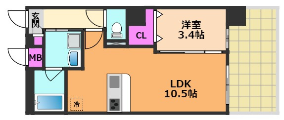 中条プレイスの間取り