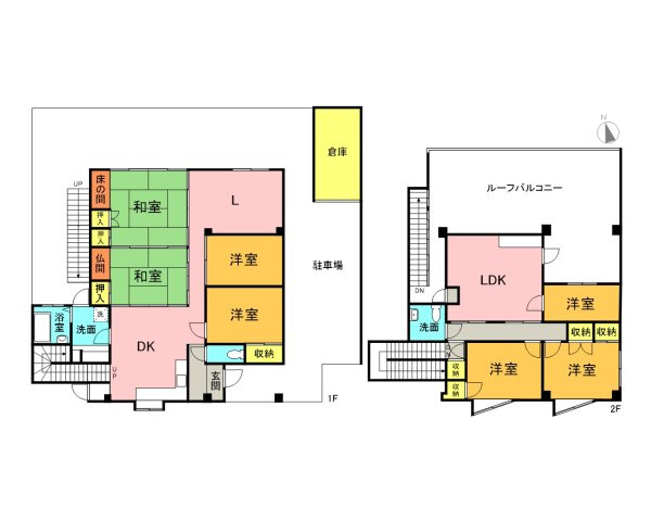 豊見城市金良中古戸建の間取り