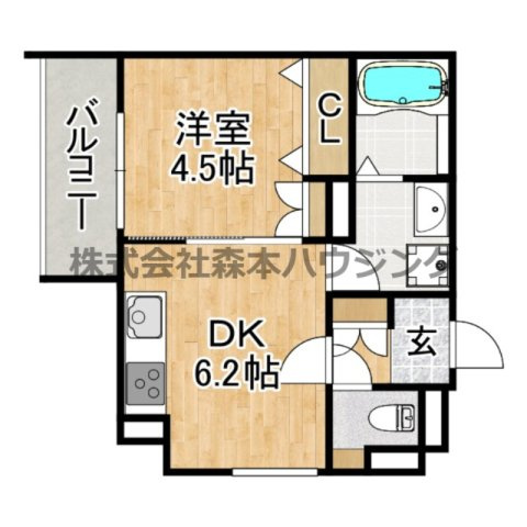 【間取り】 | 　ラモーナ雁屋西町