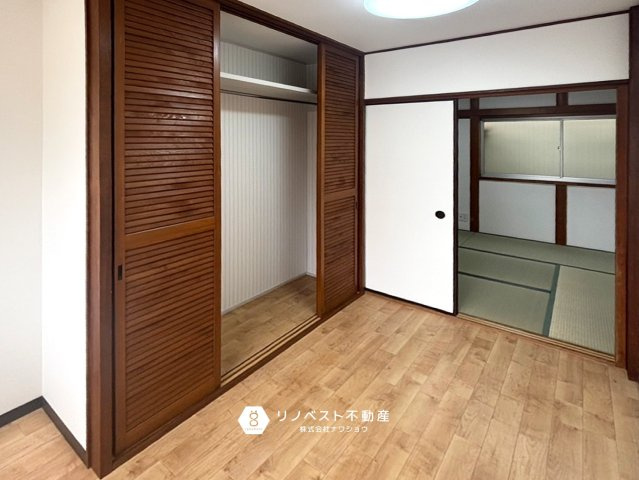 生野区勝山北5丁目中古戸建の収納|襖をあけておけば和と洋のお部屋を同時に使用できます！